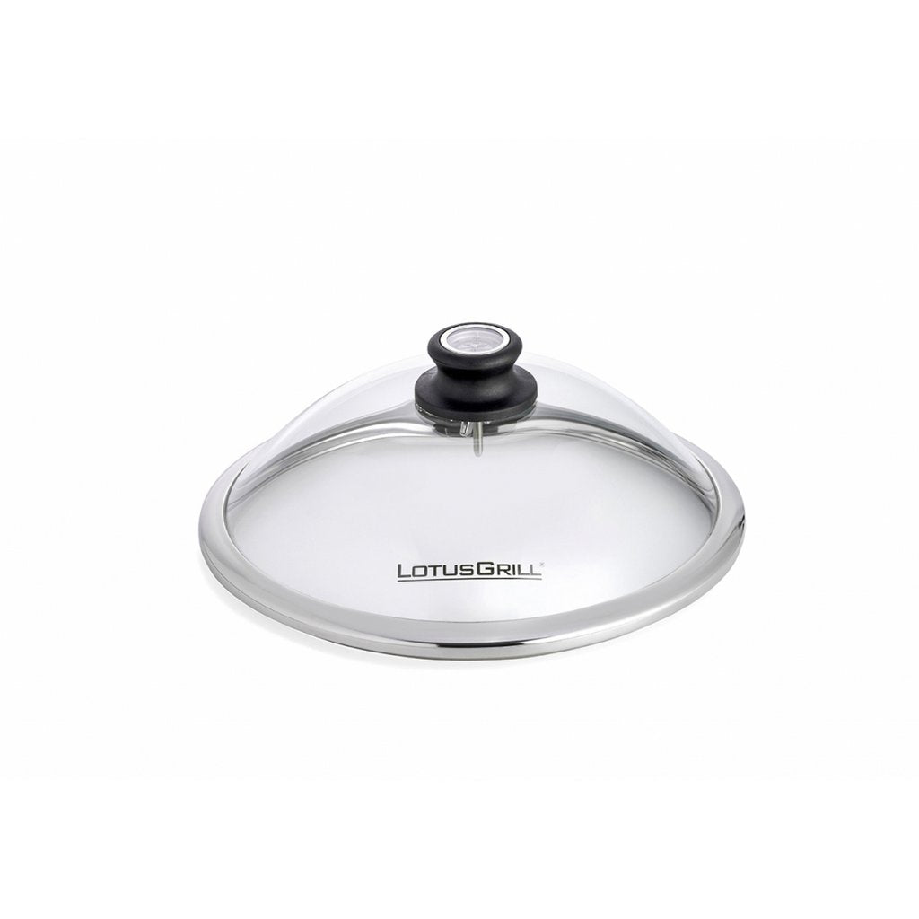 LotusGrill Glazen deksel met geïntegreerde thermometer voor Mini - Ø 290 mm