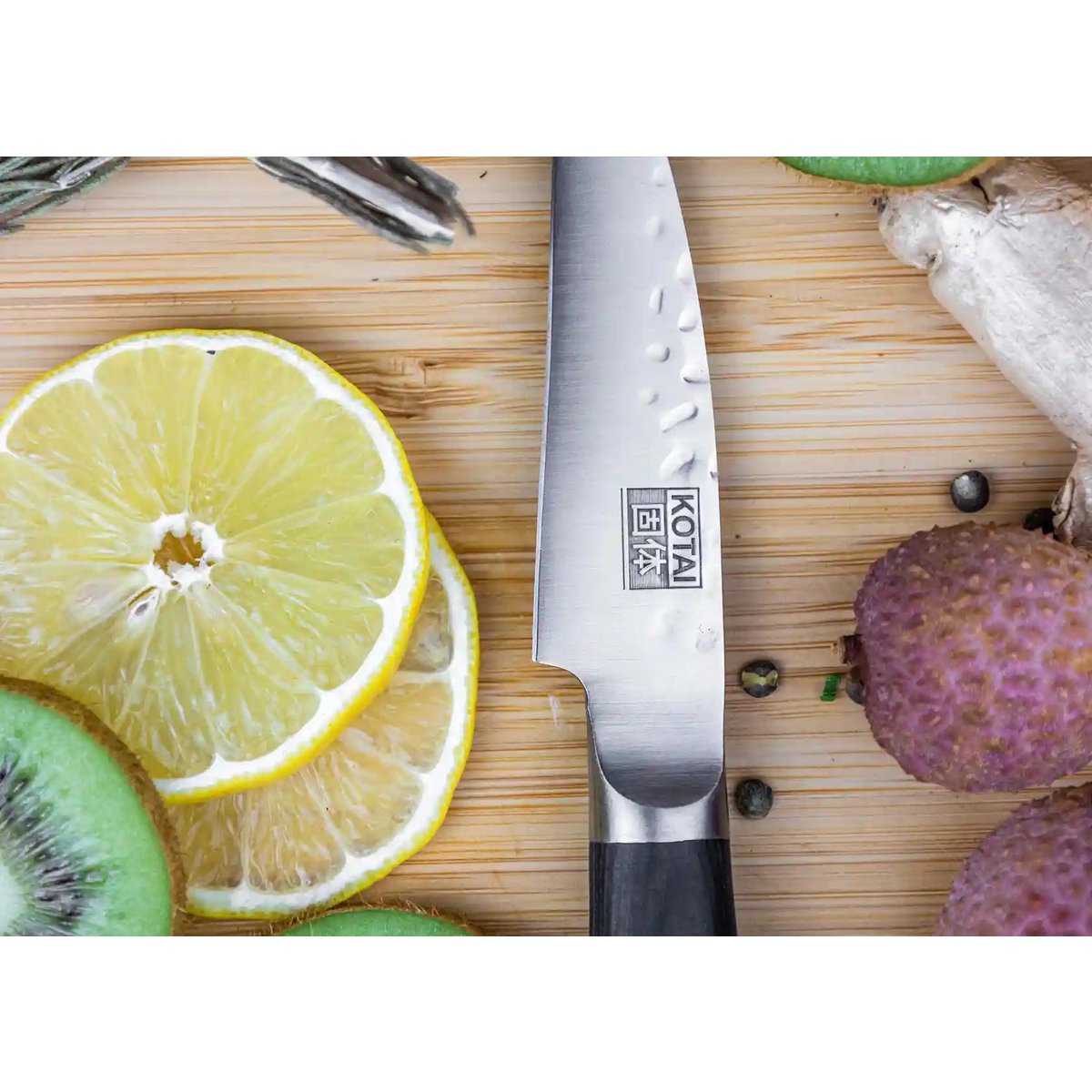 Kotai Traveler Set (B) – 6 Messen + Aanzetstaal & Messenzak