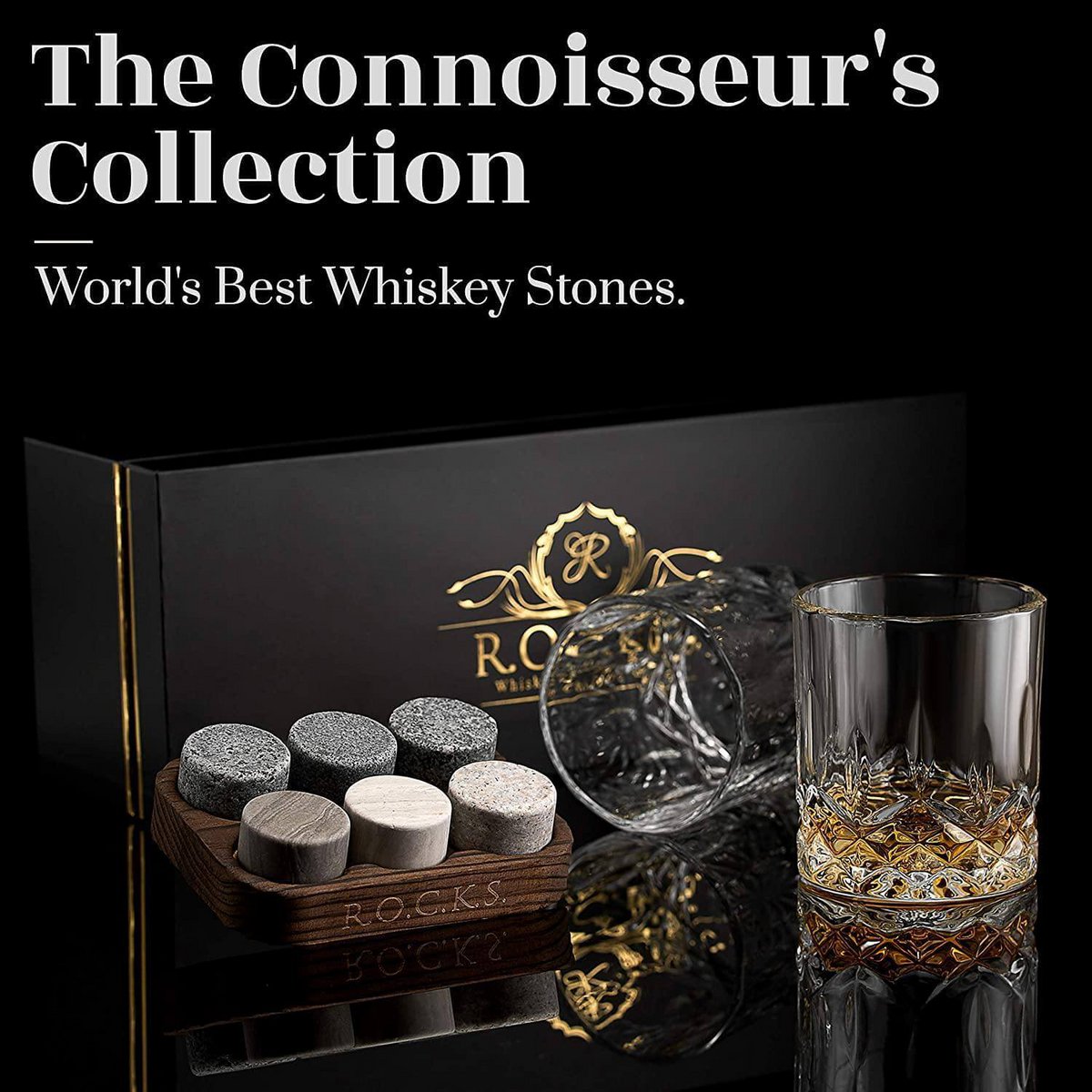 The Connoisseur's Set - Signature Whiskey Glass Edition - Geleverd in een geschenkverpakking
