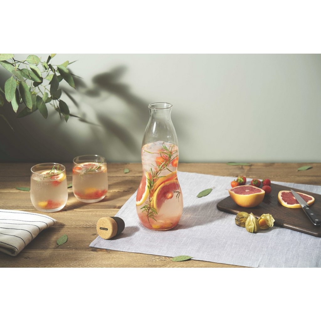 Black+Blum Eau Waterkaraf met Filter – 1,1 L | Elegant, Natuurlijk & BPA‑vrij