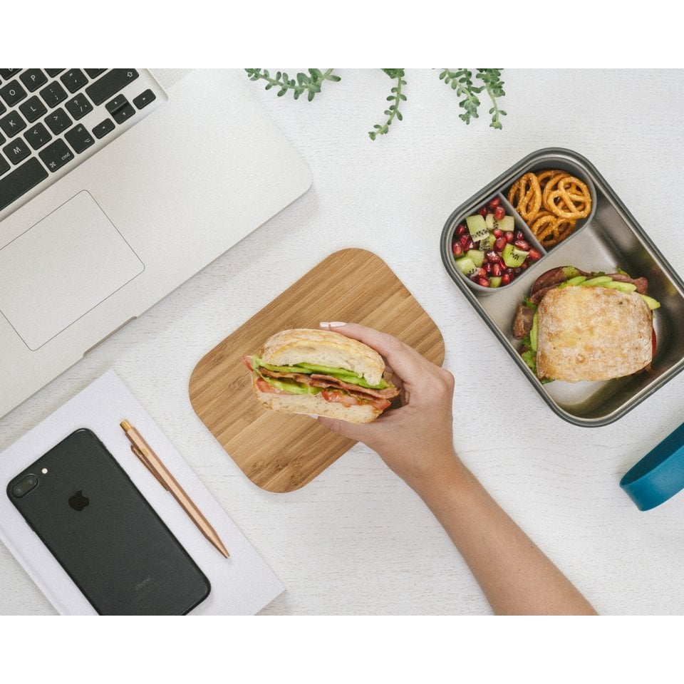 Black+Blum Broodtrommel - Oranje - 190 × 135 × 75 mm | Duurzaam, Lekvrij & Multifunctioneel