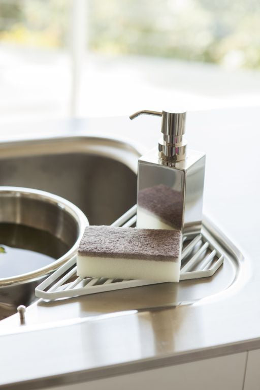 Yamazaki Tower Gootsteen afdruiprek driehoek - Wit