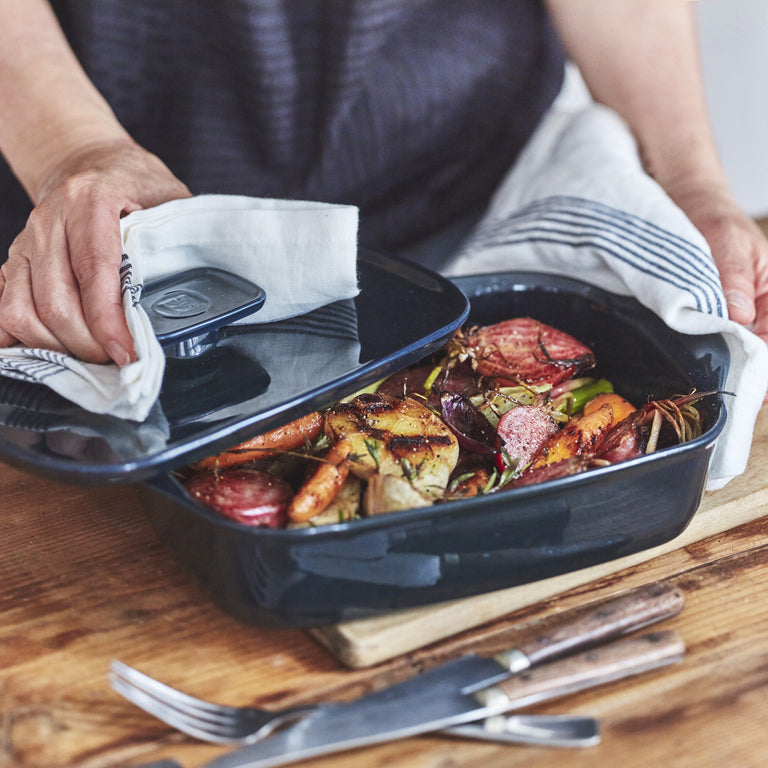 Emile Henry Schaal rechthoekig E-box - 360x230mm - Cèdre