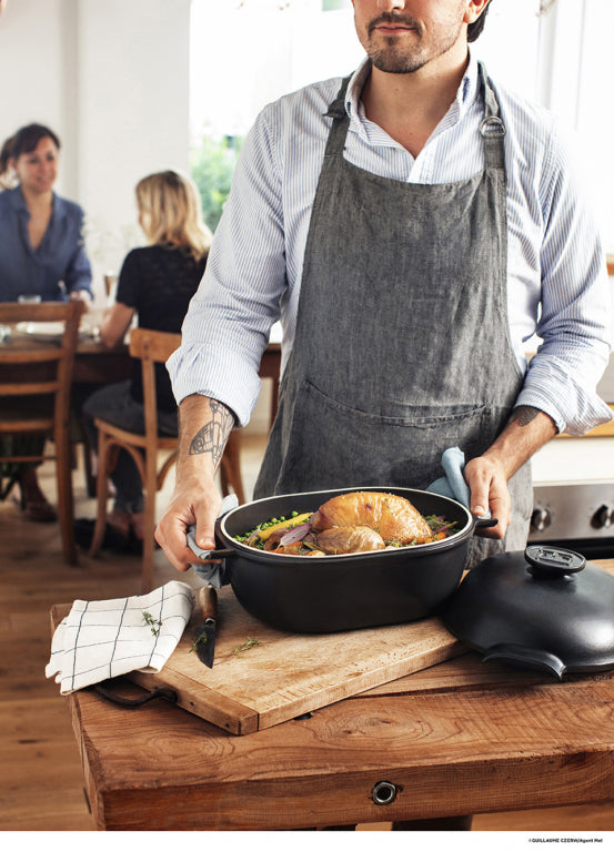 Emile Henry Kookpan ovaal Delight E-box - 4.5Ltr - Slate