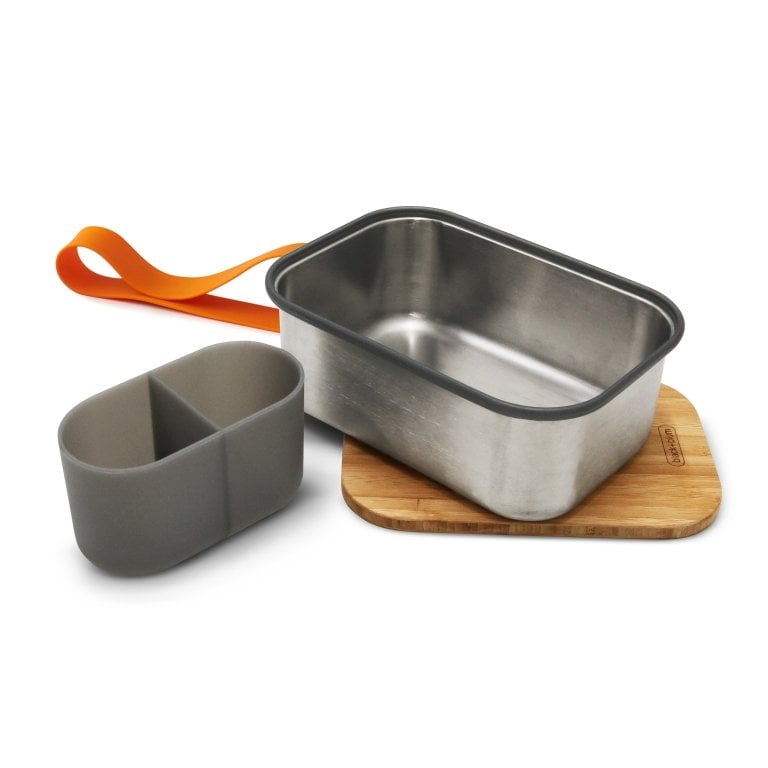 Black+Blum Broodtrommel - Oranje - 190 × 135 × 75 mm | Duurzaam, Lekvrij & Multifunctioneel