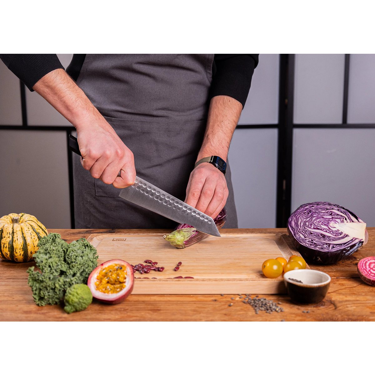 Kotai Kiritsuke Mes 210 mm – Japans Bunka Koksmes - Geleverd in een Luxe bamboe geschenkverpakking