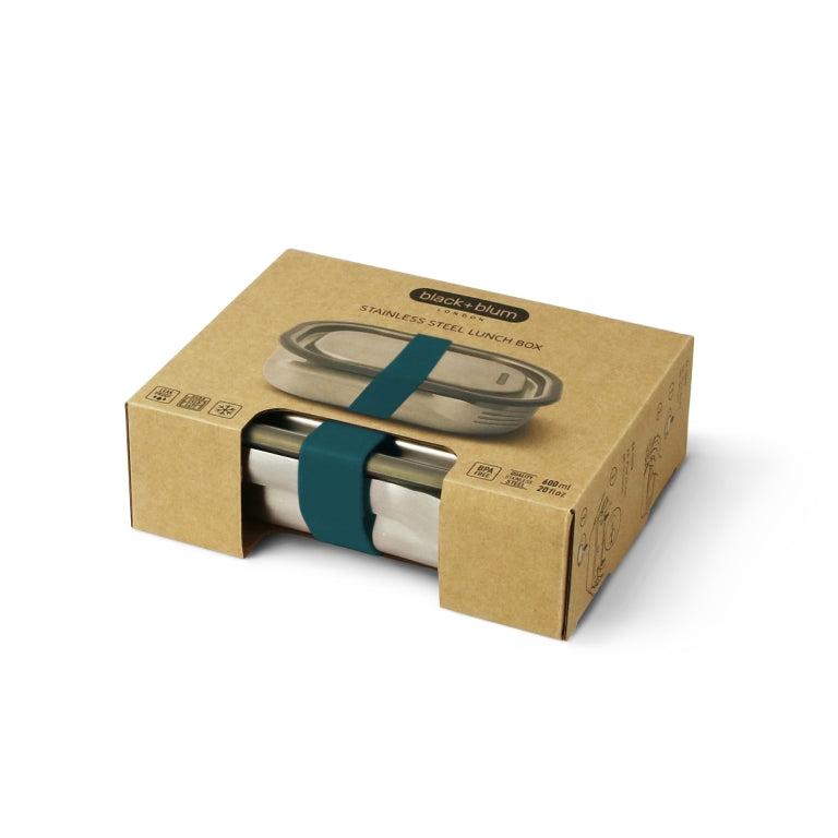 Black+Blum Lunch Box Small Blauw – 175×130×50 mm | Compact, Goed georganiseerd & 100 % Lekvrij