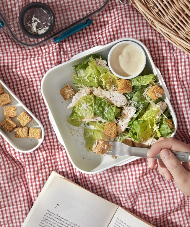 Black+Blum Lunchbox Original Blauw – 3 Vakken, Lekvrij & Functioneel 198x198x56mm