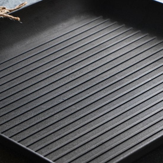 Maysternya Gietijzeren Grillpan vierkant - 28 x 28 x 4 cm
