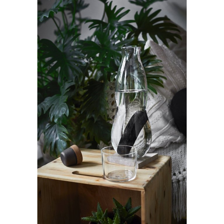 Black+Blum Eau Waterkaraf met Filter – 1,1 L | Elegant, Natuurlijk & BPA‑vrij