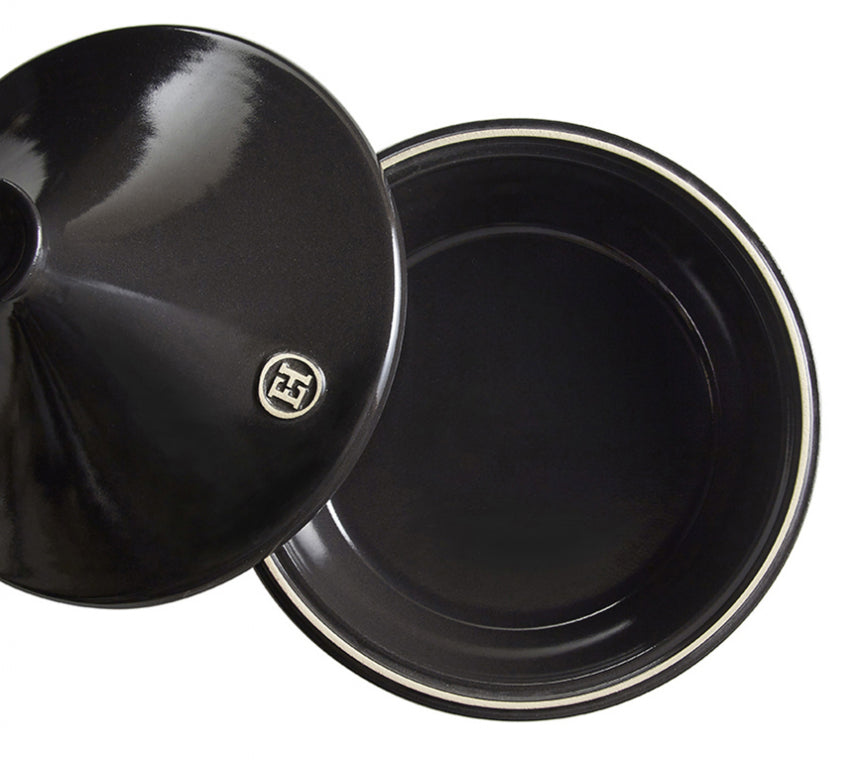 Emile Henry Tajine E-box - Ø320mm - Fusain - Keramische Tajine met Geschenkverpakking
