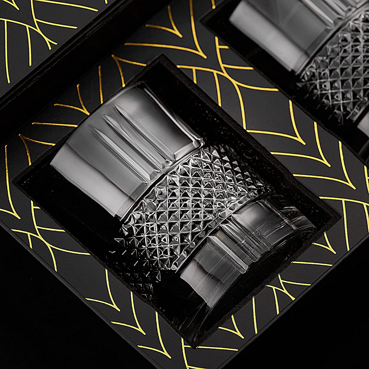 The Eco Crystal Collection – Reserve Whiskey Glasses met Karakter & Klasse - Geleverd in een geschenkverpakking