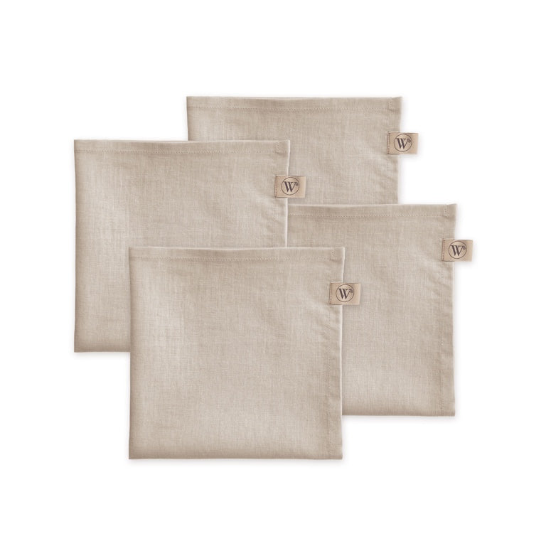 Walra Servet Set Lovely Linen 4-delig - Beige