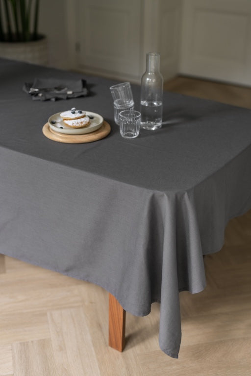 Walra Tafelkleed Lovely Linen - 140x320cm - Antraciet