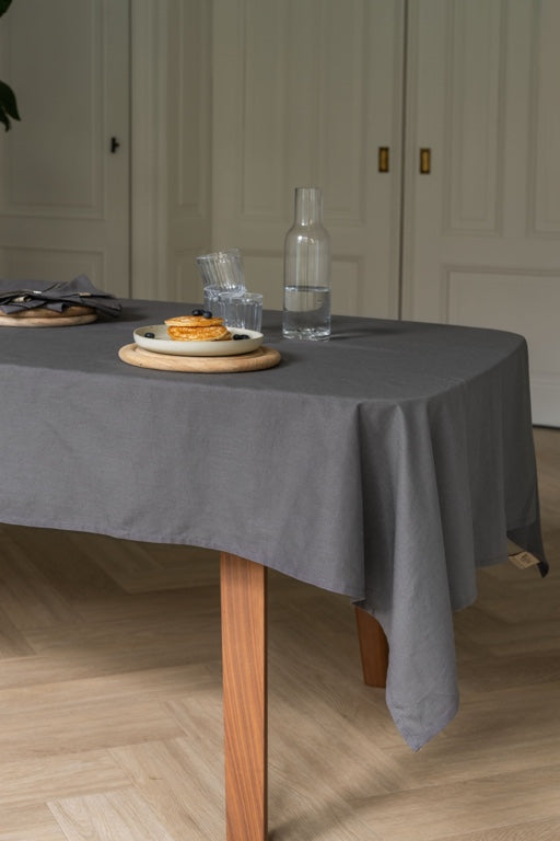Walra Tafelkleed Lovely Linen - 140x320cm - Antraciet