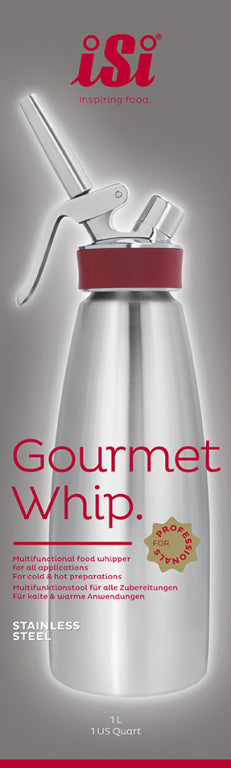 iSi Gourmet Whip Plus RVS 0.25 Liter – Veelzijdige slagroom- en kooksyfoon
