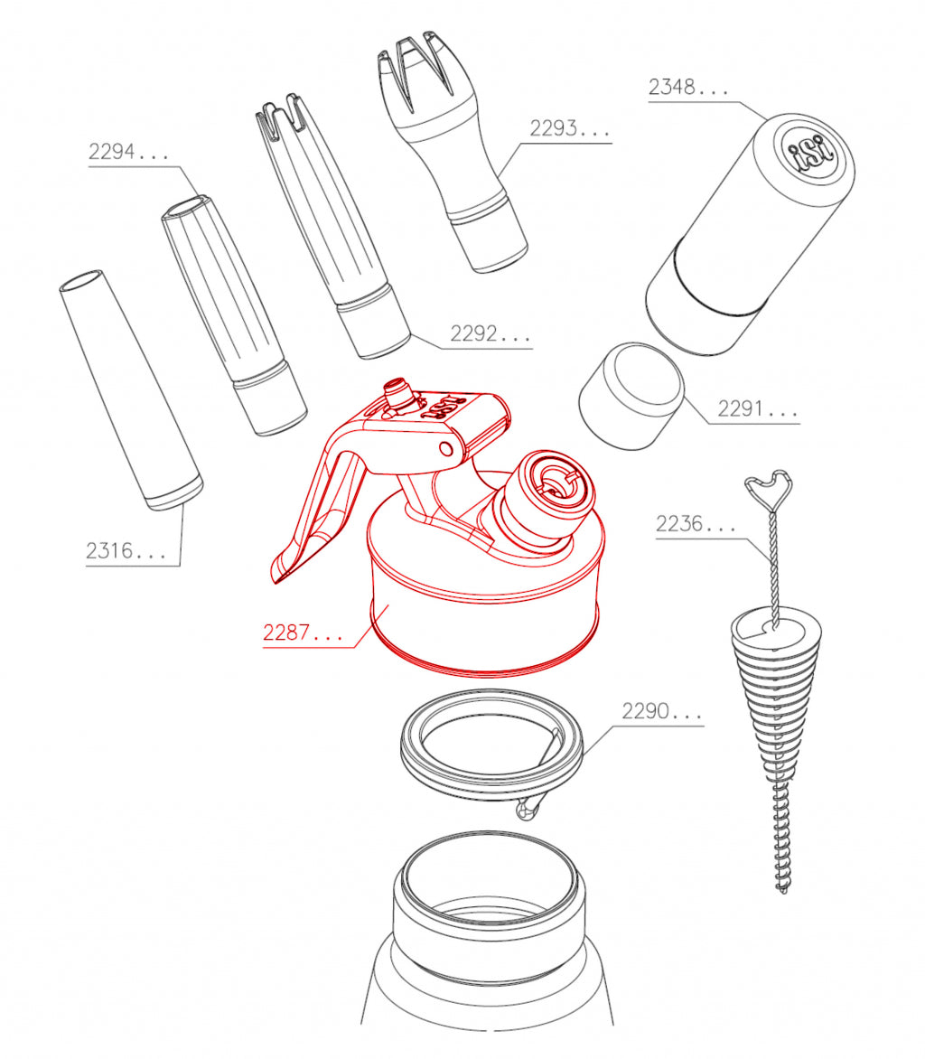 iSi Kopstuk compleet rvs GW/TW