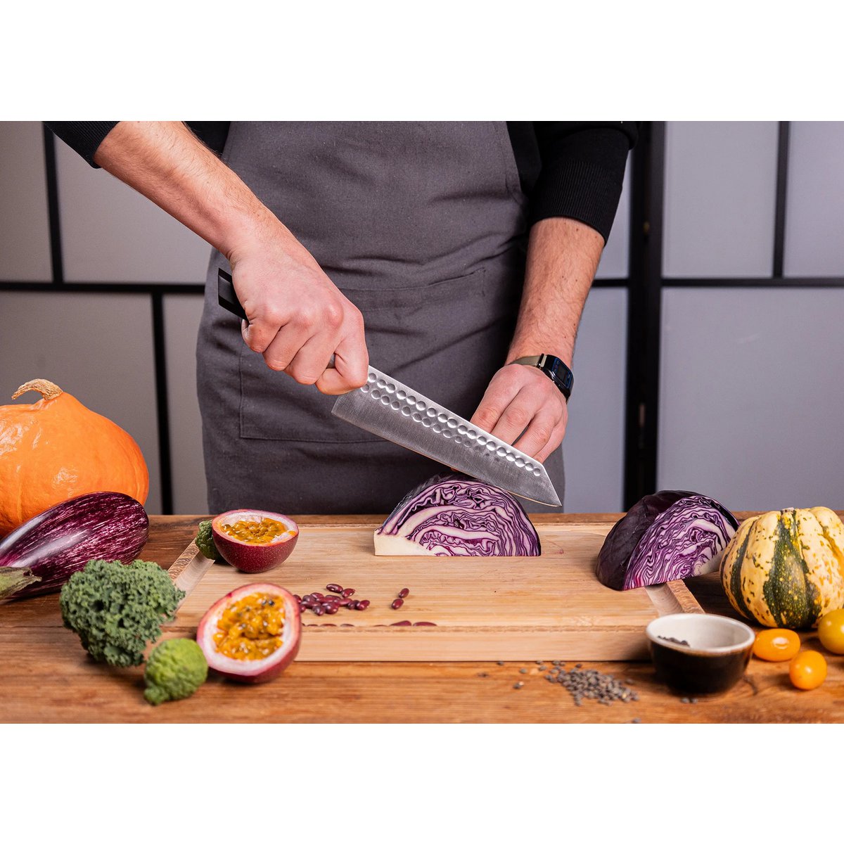 Kotai Kiritsuke Mes 210 mm – Japans Bunka Koksmes - Geleverd in een Luxe bamboe geschenkverpakking