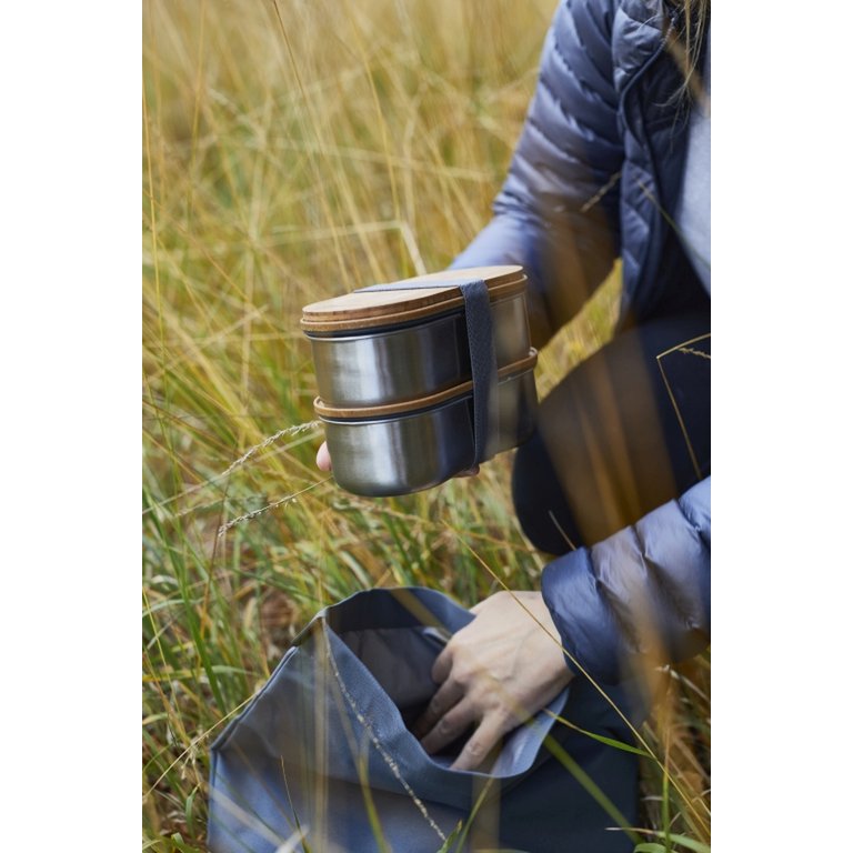 Black+Blum RVS Bento Lunchbox – 2 Compartimenten, Lekvrij & Duurzaam