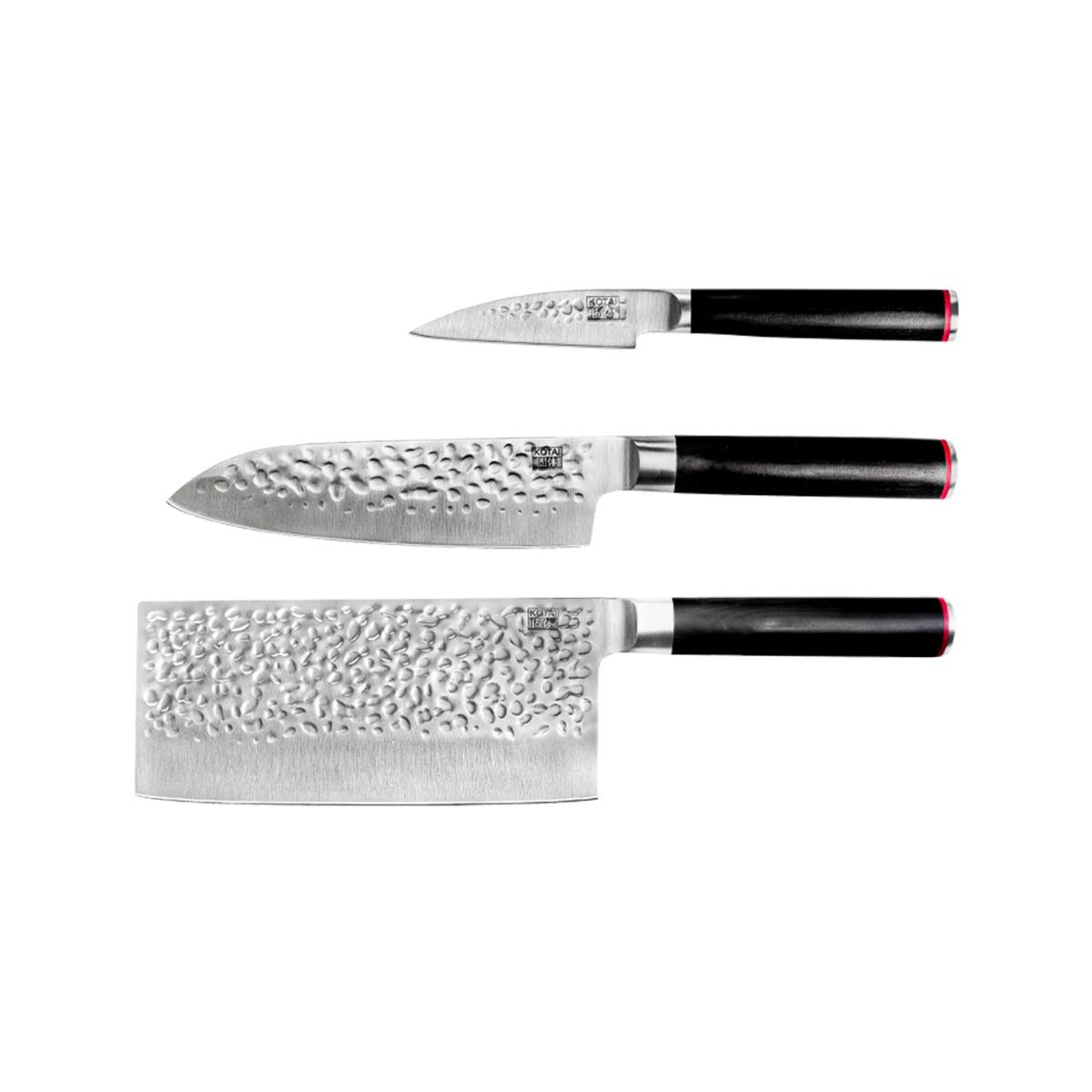 Kotai The Asian Set – 3 Messen: Schilmesje, Santoku & Hakmes - Geleverd in een Luxe bamboe geschenkverpakking