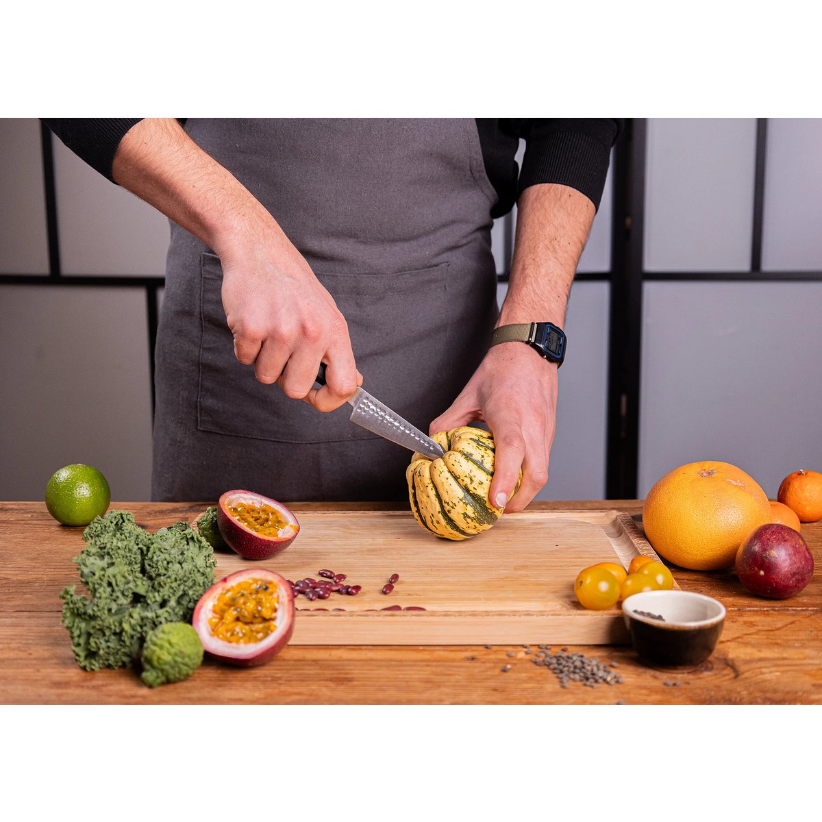 Kotai Kiritsuke Mes 90 mm – Japans Bunka Schilmes - Geleverd in een Luxe bamboe geschenkverpakking