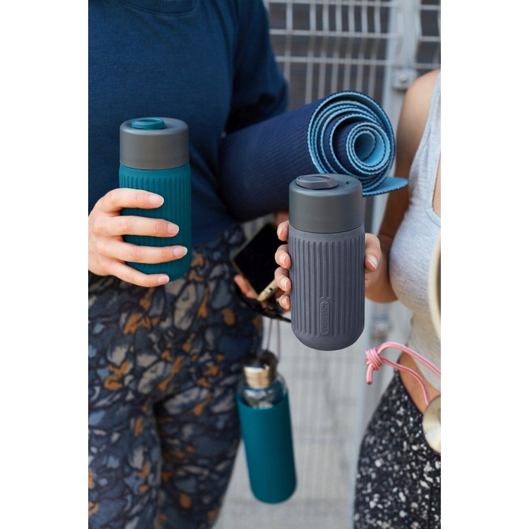 Black+Blum Reisbeker Glas 0,34 L - Grijs - Lekvrij, Smaakneutraal & Duurzaam