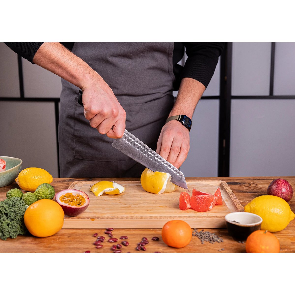 Kotai Kiritsuke Mes 210 mm – Japans Bunka Koksmes - Geleverd in een Luxe bamboe geschenkverpakking