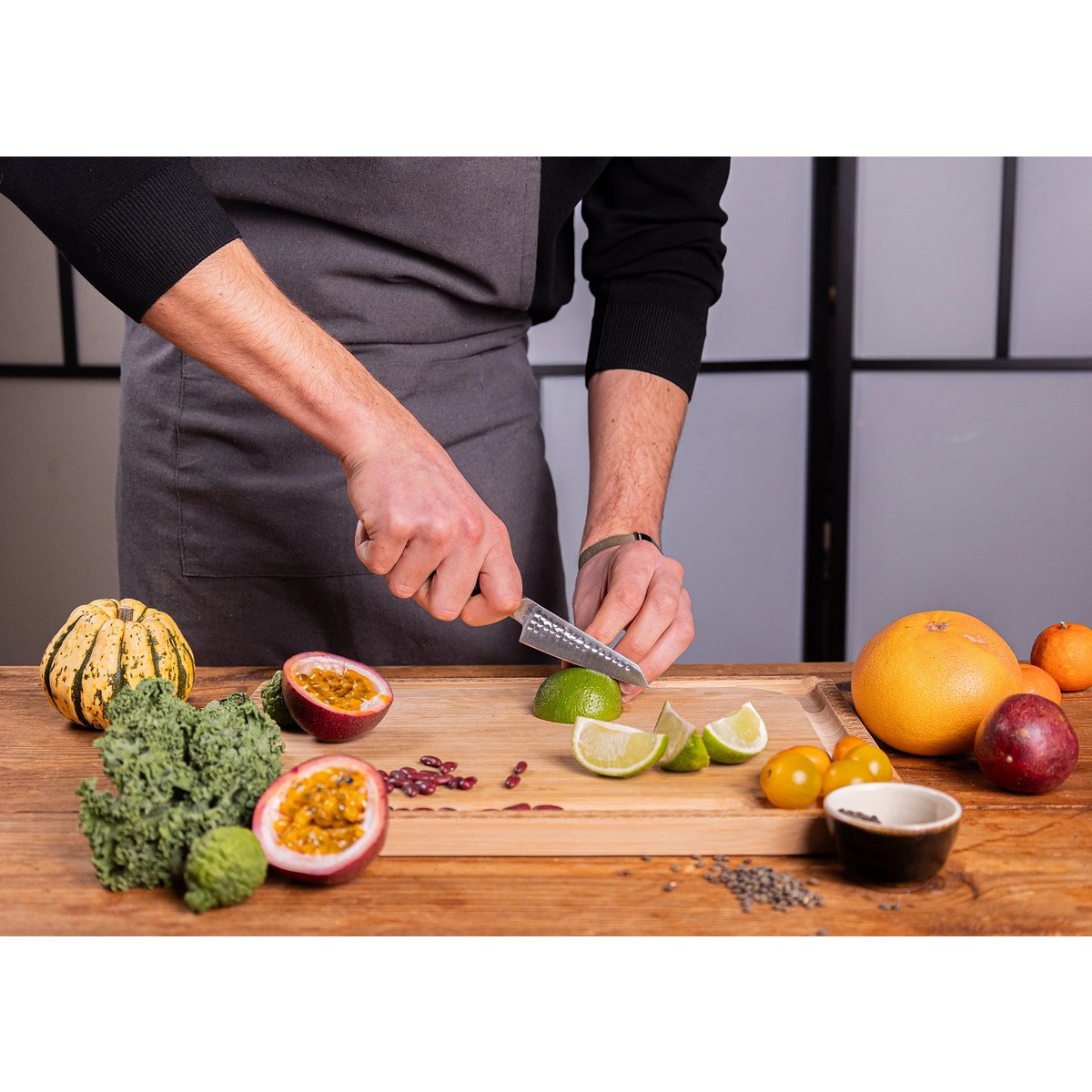 Kotai Kiritsuke Mes 90 mm – Japans Bunka Schilmes - Geleverd in een Luxe bamboe geschenkverpakking