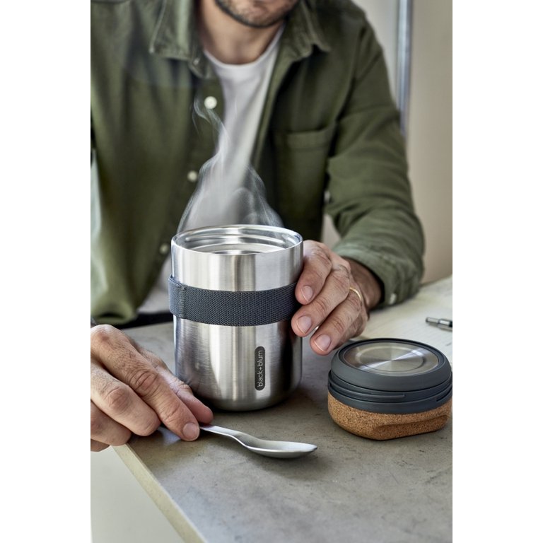 Black+Blum RVS Thermos Voedselcontainer - 550ml - Grijs