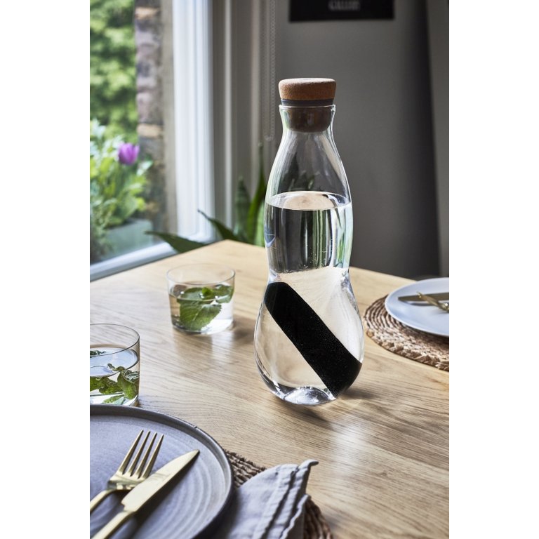 Black+Blum Eau Waterkaraf met Filter – 1,1 L | Elegant, Natuurlijk & BPA‑vrij