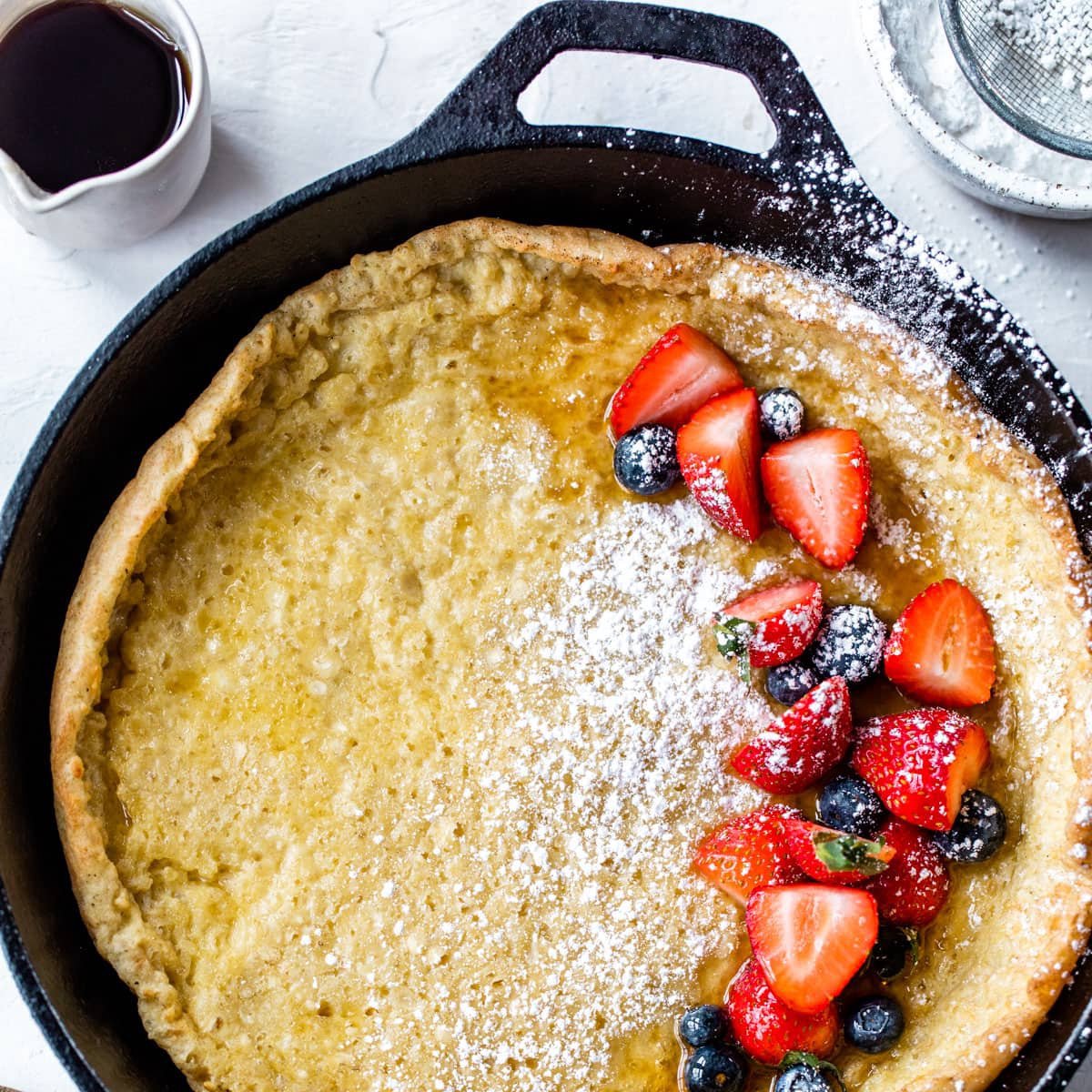 Maysternya Gietijzeren Pannenkoekenpan met houten handvat - Ø 24 x 2.5 cm