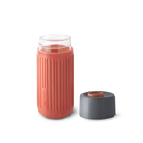 Black+Blum Reisbeker Glas 0,34 L - Rood - Lekvrij, Smaakneutraal & Duurzaam