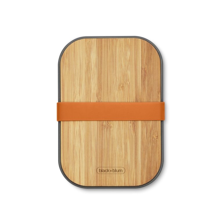 Black+Blum Broodtrommel - Oranje - 190 × 135 × 75 mm | Duurzaam, Lekvrij & Multifunctioneel