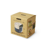 Black+Blum Glazen Lunchbox Pot 600 ml Grijs – Lekvrij, Duurzaam & Moderne Retrostijl