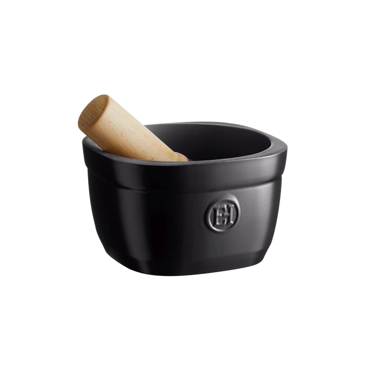 Emile Henry Vijzel en stamper - 0.9Ltr - Truffe