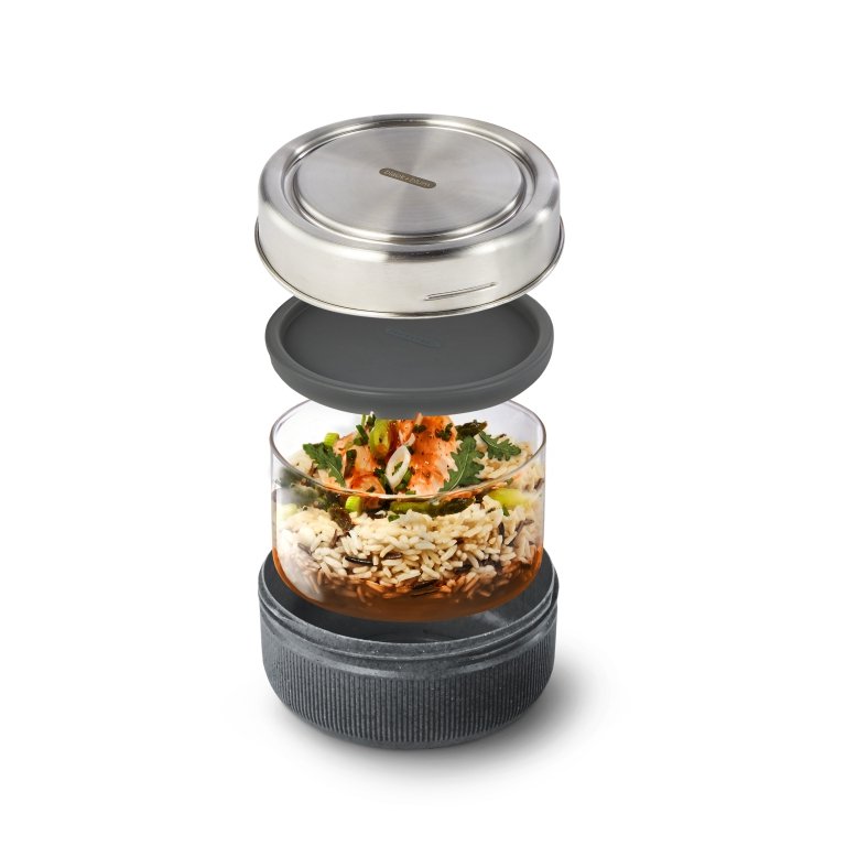 Black+Blum Glazen Lunchbox Bruin – Kom 750 ml – Lekvrij, Duurzaam & Stijlvol