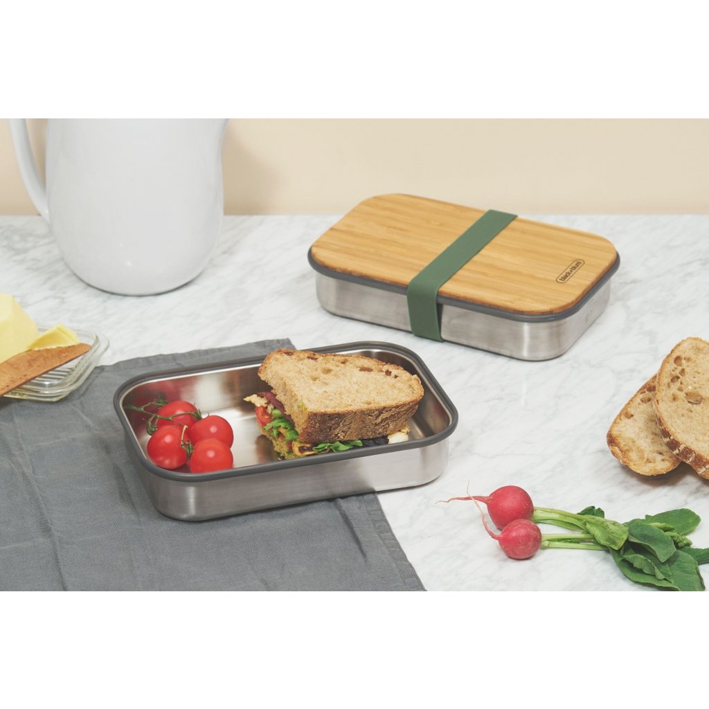 Black+Blum Broodtrommel - Groen - 223×150×52 mm | Stijlvol, duurzaam & multifunctioneel