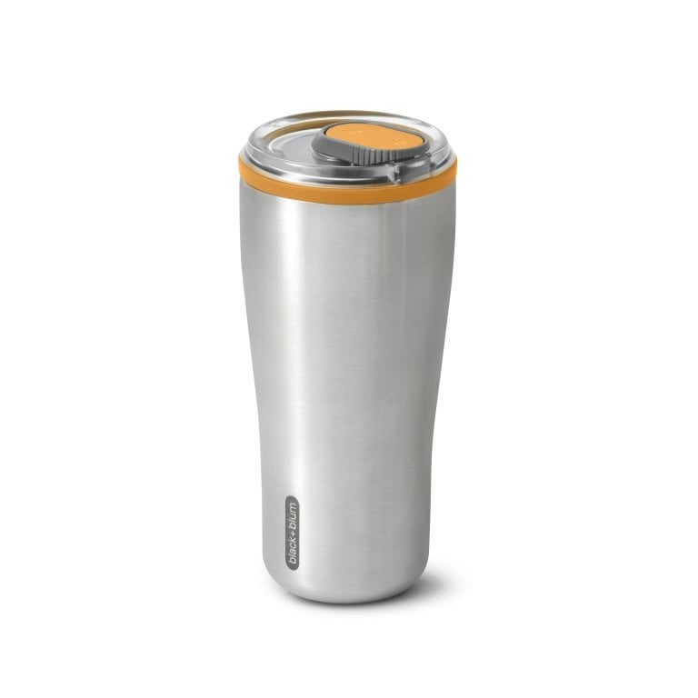 Black+Blum Thermo Reisbeker 0.6 Liter Oranje - Vak & lekvrij, warm & koud In één