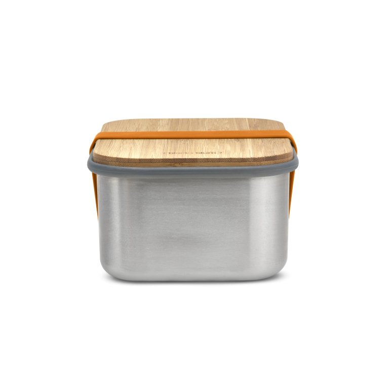 Black+Blum Broodtrommel - Oranje - 190 × 135 × 75 mm | Duurzaam, Lekvrij & Multifunctioneel