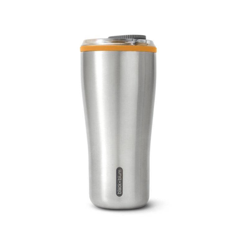 Black+Blum Thermo Reisbeker 0.6 Liter Oranje - Vak & lekvrij, warm & koud In één