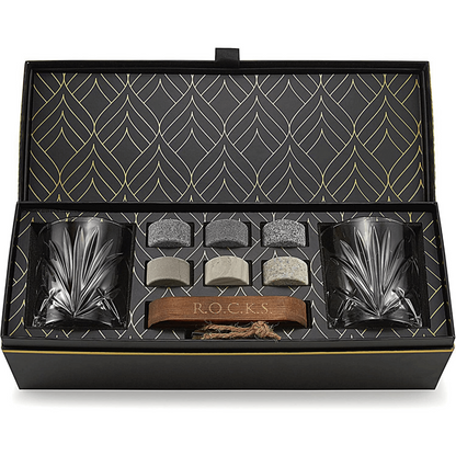 The Connoisseur’s Set – Palm Whiskey Glass Edition: Voor de Fijnproever met Stijl - Geleverd in een geschenkverpakking