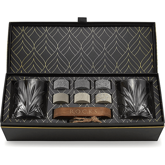 The Connoisseur’s Set – Palm Whiskey Glass Edition: Voor de Fijnproever met Stijl - Geleverd in een geschenkverpakking