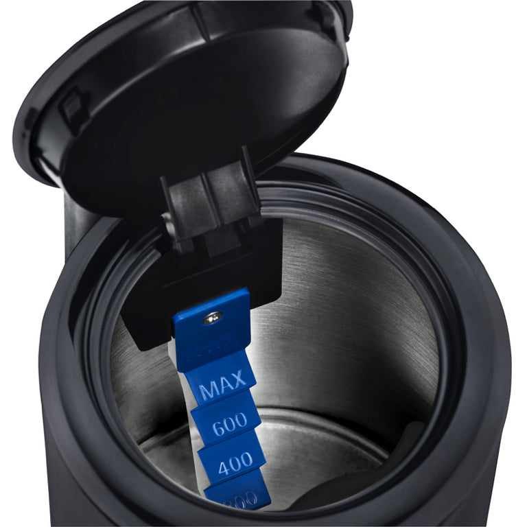 WMF KITCHENminis Waterkoker 0,8 L Diep Zwart – Compact & Elegant