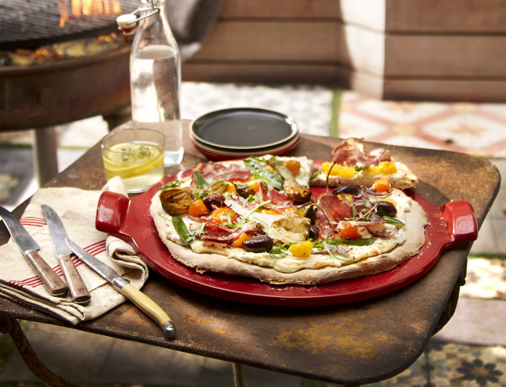 Emile Henry Pizzasteen E-Box - Ø365mm - Grand Cru