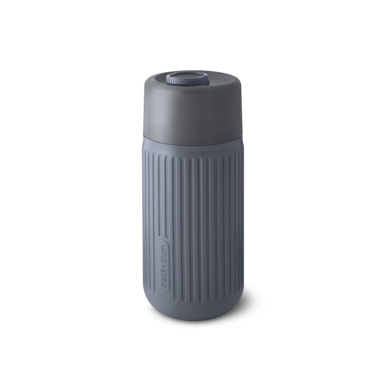 Black+Blum Reisbeker Glas 0,34 L - Grijs - Lekvrij, Smaakneutraal & Duurzaam
