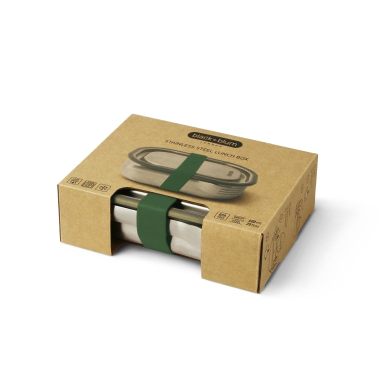 Black+Blum Lunch Box Small Groen – 175×130×50 mm | Compact, Goed georganiseerd & 100 % Lekvrij