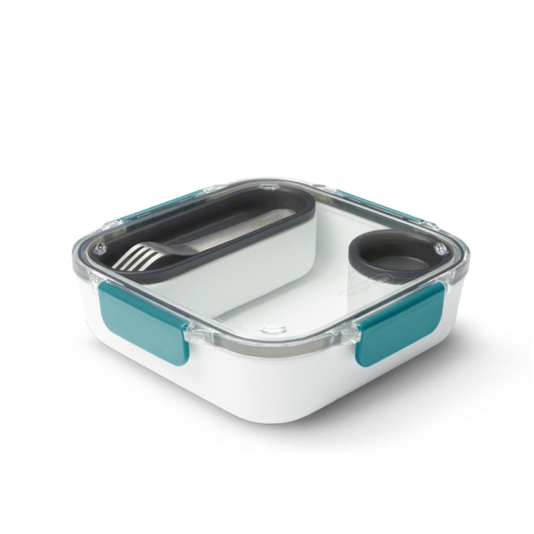 Black+Blum Lunchbox Original Blauw – 3 Vakken, Lekvrij & Functioneel 198x198x56mm