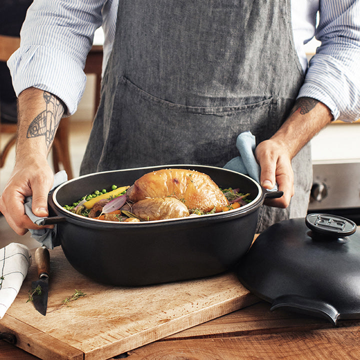 Emile Henry Kookpan ovaal Delight - 4.5Ltr - Slate