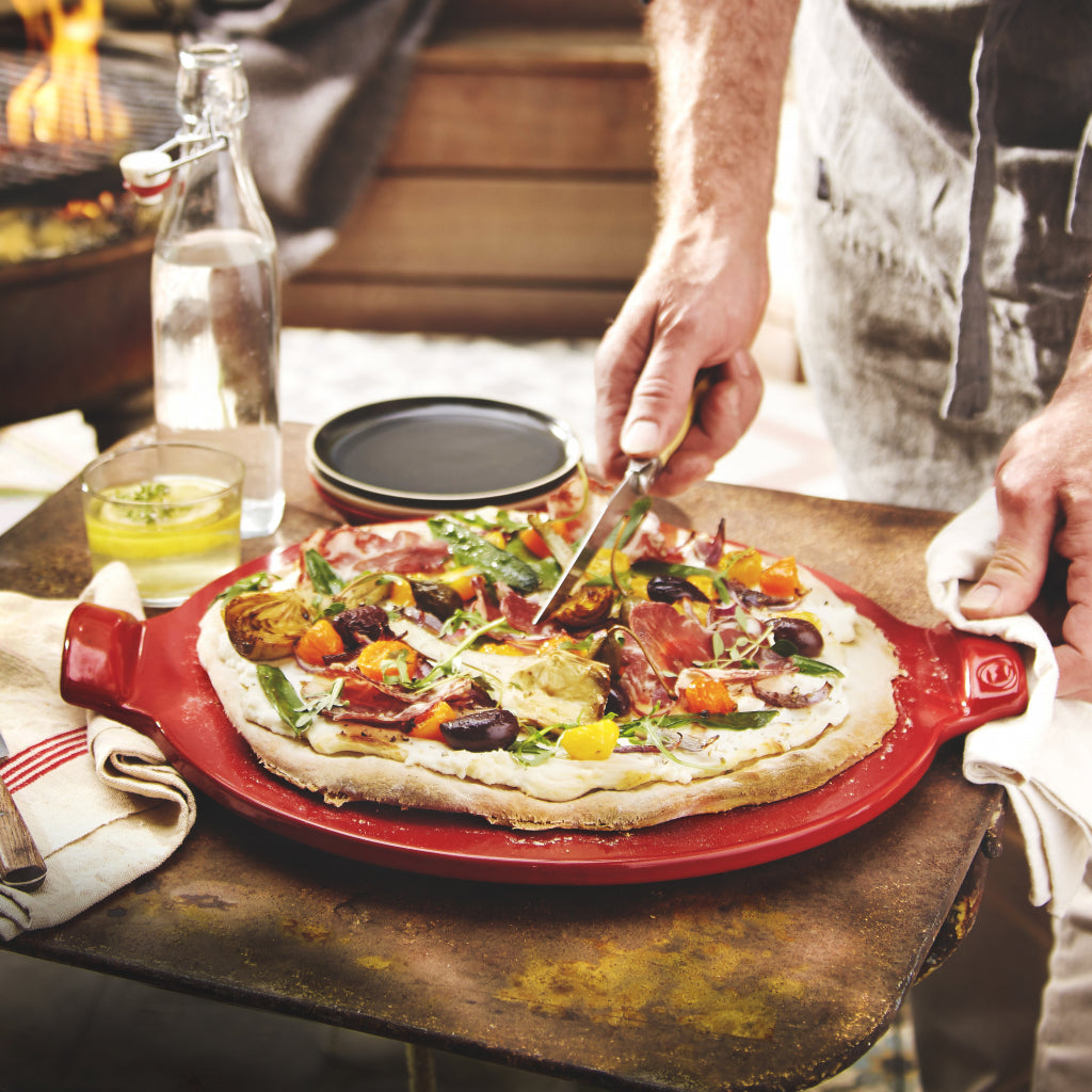 Emile Henry Pizzasteen E-Box - Ø365mm - Grand Cru