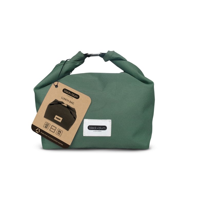 Black+Blum Lunchtas Gerecycled PET 6,7 L – Groen | Lichtgewicht, Lekvrij & Duurzaam